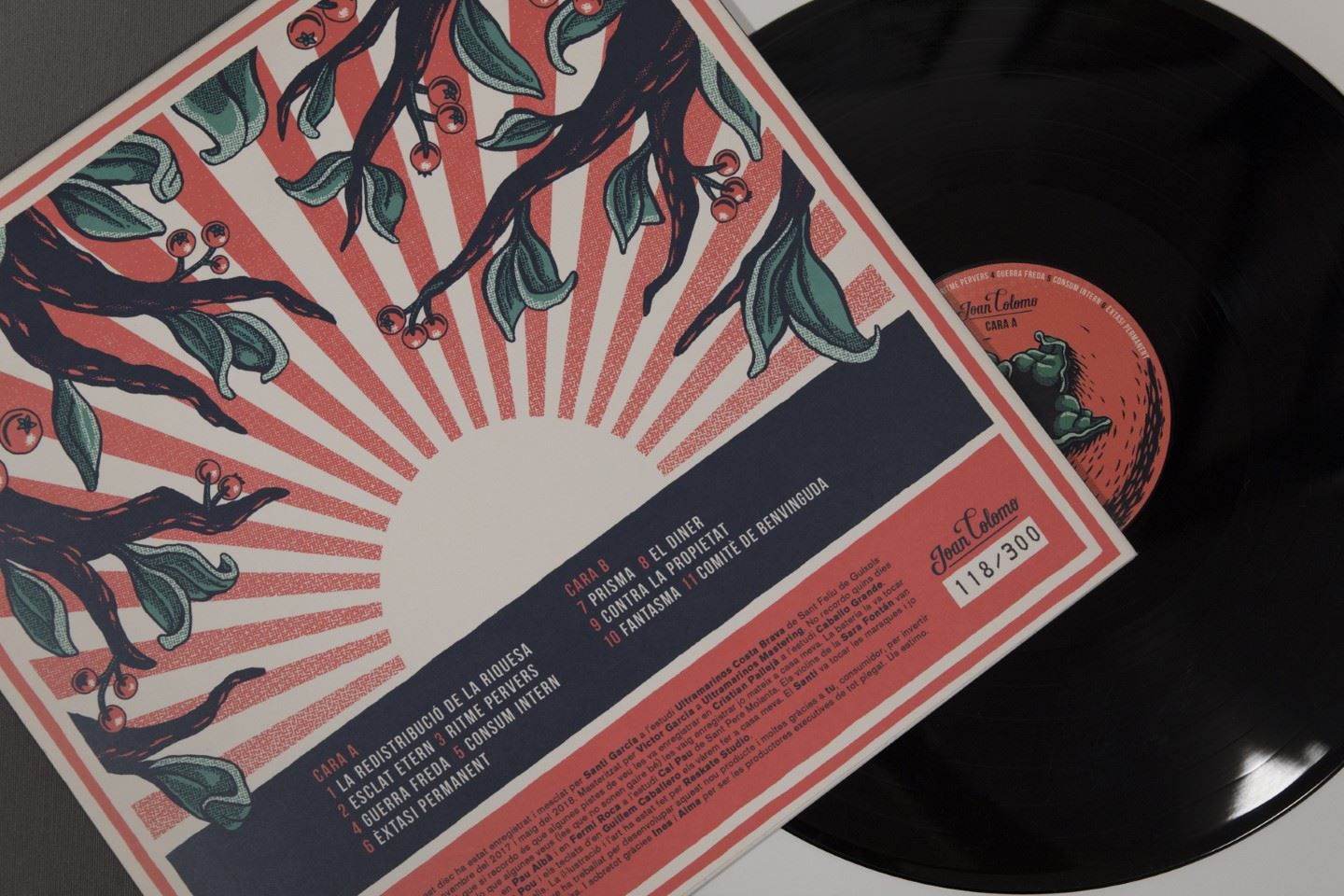 Joan Colomo – L'oferta i la demanda - Prensado de Vinilo 12” + fabricación de CD Digipack